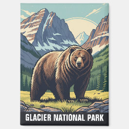 Bär im Glacier National Park Montana Magnet