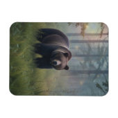 Bär im Magischen Wald Magnet (Horizontal)