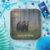 Bär im magischen Wald Pappteller (Party)