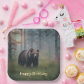 Bär im magischen Wald Pappteller (Party)