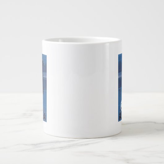 Bär im Mondlicht - Anchorage, Alaska Jumbo-Tasse (Vorderseite)