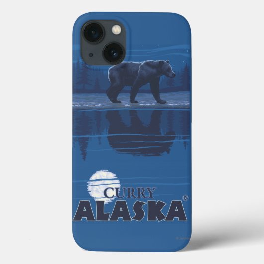 Bär im Mondlicht - Curry, Alaska Case-Mate iPhone Hülle (Rückseite)