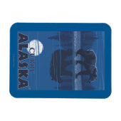 Bär im Mondlicht - Curry, Alaska Magnet (Horizontal)