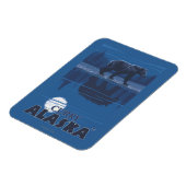 Bär im Mondlicht - Curry, Alaska Magnet (Linke Seite)