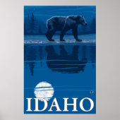 Bär im Mondlicht - Idaho Poster (Vorne)