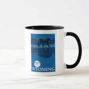 Bär im Mondlicht - Wyoming Tasse