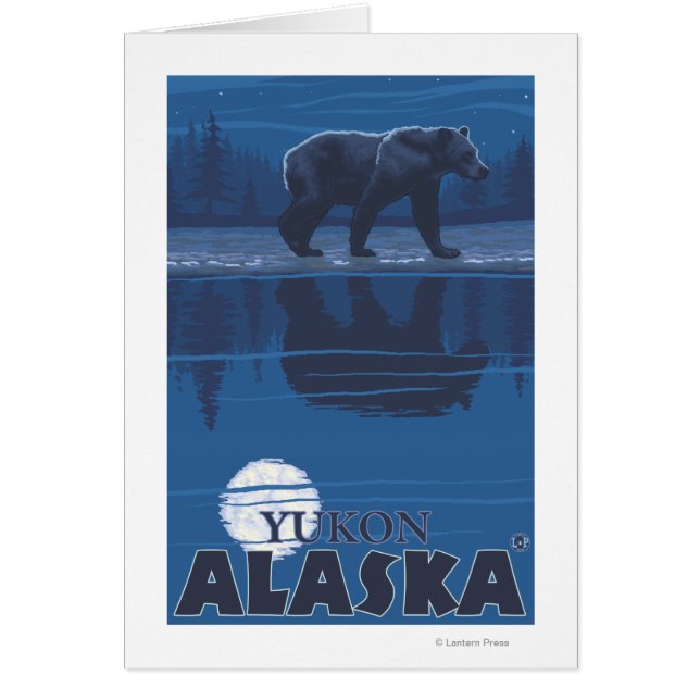 Bär im Mondlicht - Yukon, Alaska (Vorne)