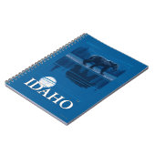 Bär im MondlichtIdahoVintage Reiseplaner Notizblock (Linke Seite)