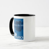 Bär im MondlichtIdahoVintage Reiseplaner Tasse (Vorderseite Links)
