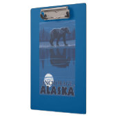 Bär im Mondschein - Anchorage, Alaska Klemmbrett (Links)