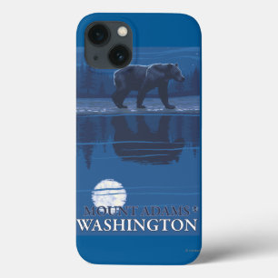 Bär im Mondschein - Berg Adams, Washington Case-Mate iPhone Hülle