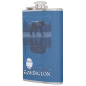 Bär im Mondschein - Berg-Bäcker, Washington Flachmann (Links)