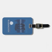 Bär im Mondschein - Berg-Bäcker, Washington Gepäckanhänger (Vorderseite horizontal)