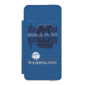 Bär im Mondschein - Berg-Bäcker, Washington Incipio iPhone Geldbeutel-Hülle (Folio Vorderseite)