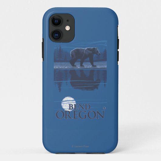 Bär im Mondschein - Biegung, Oregon Case-Mate iPhone Hülle (Rückseite)