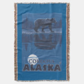 Bär im Mondschein - Cordova, Alaska Decke (Vorderseite Vertikal)