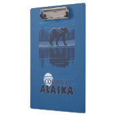 Bär im Mondschein - Cordova, Alaska Klemmbrett (Links)