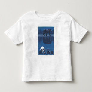 Bär im Mondschein - Dawson, Alaska Kleinkind T-shirt