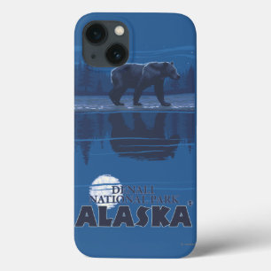 Bär im Mondschein - Denali Nationalpark, Alaska Case-Mate iPhone Hülle