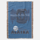 Bär im Mondschein - Denali Nationalpark, Alaska Decke (Vorderseite Vertikal)