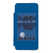 Bär im Mondschein - Denali Nationalpark, Alaska Incipio iPhone Geldbeutel-Hülle (Folio Vorderseite)