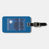 Bär im Mondschein - der Mount Rainier, Washington Gepäckanhänger (Vorderseite horizontal)