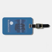 Bär im Mondschein - der Mount Rainier, Washington Gepäckanhänger (Vorderseite horizontal)