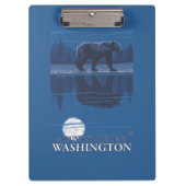 Bär im Mondschein - der Mount Saint Helens, Klemmbrett (Vorderseite)