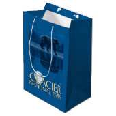 Bär im Mondschein - Glacier Nationalpark, M.Ü. Mittlere Geschenktüte (Vorderseite Schrägansicht)