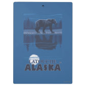 Bär im Mondschein - Latouche, Alaska Klemmbrett (Rückseite)