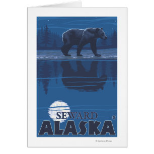 Bär im Mondschein - Seward, Alaska