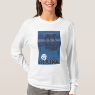 Bär im Mondschein - Skagway, Alaska T-Shirt