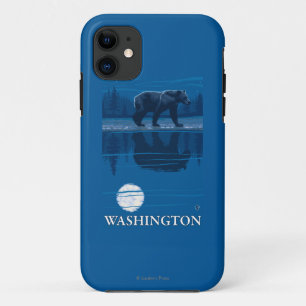 Bär im Mondschein - Washington Case-Mate iPhone Hülle