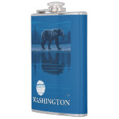 Bär im Mondschein - Washington Flachmann (Links)