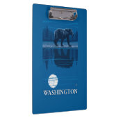 Bär im Mondschein - Washington Klemmbrett (Rechts)