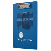 Bär im Mondschein - Washington Klemmbrett (Links)
