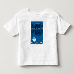 Bär im Mondschein - Wyoming Kleinkind T-shirt
