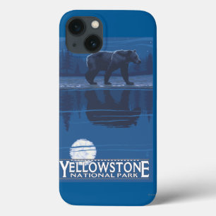 Bär im Mondschein - Yellowstone Nationalpark Case-Mate iPhone Hülle