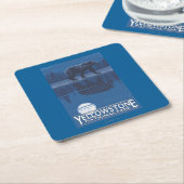 Bär im Mondschein - Yellowstone Nationalpark Rechteckiger Pappuntersetzer (angewinkelt)