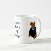 Bär im Smoking Kaffeetasse (VorderseiteRechts)