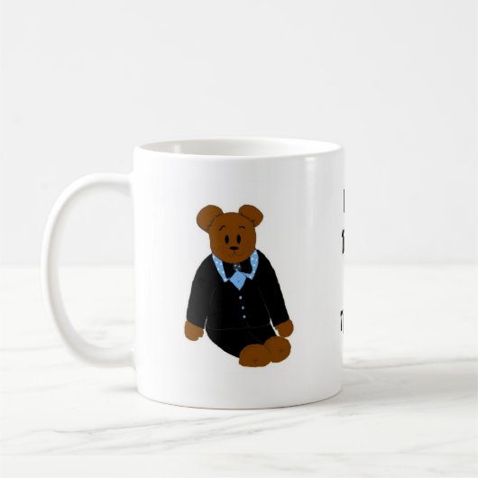 Bär im Smoking Kaffeetasse (Links)