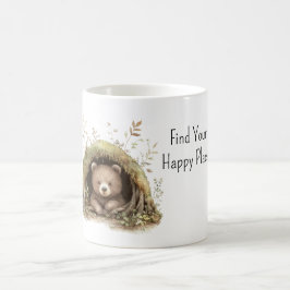 Bär im Wald findet Ihren glücklichen Ort Kaffeetasse