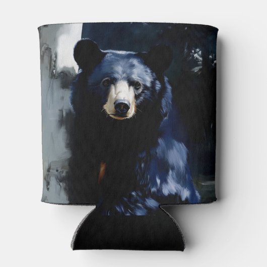 Bär im Wald-Portrait Dosenkühler (Rückseite)