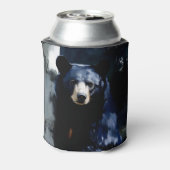 Bär im Wald-Portrait Dosenkühler (Kanne Rückseite)