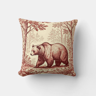 Bär im Wald Toile Kissen
