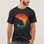 Bär im Wald Vintag T-Shirt (Vorderseite)