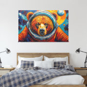 BÄR IM WELTALL LEINWANDDRUCK (Insitu (Schlafzimmer))