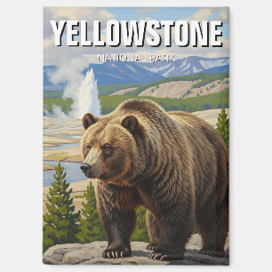 Bär im Yellowstone Nationalpark Souvenir Magnet