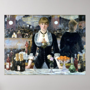 Bar in den Folies Bergère, Édouard Manet Poster