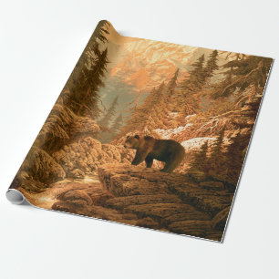 Bär in den Rocky Mountainsbär,braun,Tier,grizz Geschenkpapier